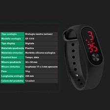 OROLOGIO GOMMA SILICONE DONNA