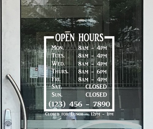 Business store open - business, closed