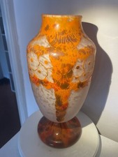 VASO IN VETRO LAVORATO AGLI