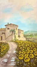Luciano Torsi - 24x38 olio su tavola “ Campagna Toscana “