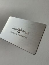 BELL & ROSS SCHEDA GARANZIA