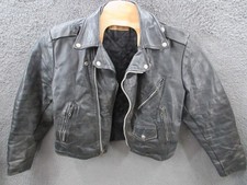 Giacca moto pelle nera