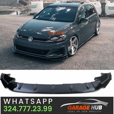 SPLITTER LAMA Spoiler ANTERIORE  per  GO L F  7 7.5  G T D  R Nero Lucido