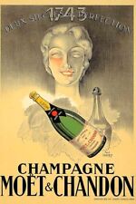 Poster Manifesto Locandina Pubblicitaria Champagne Moet Chandon Stampa 50x70 Cm.