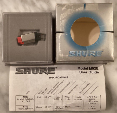 Cartuccia shure m92e stilo - cartuccia,