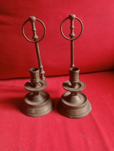 Coppia candelabri ottone - candelabri,