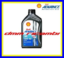 3 Litri Olio Motore 4 tempi SHELL ADVANCE ULTRA4 PUREPLUS 10W40 Sintetico SN MA2