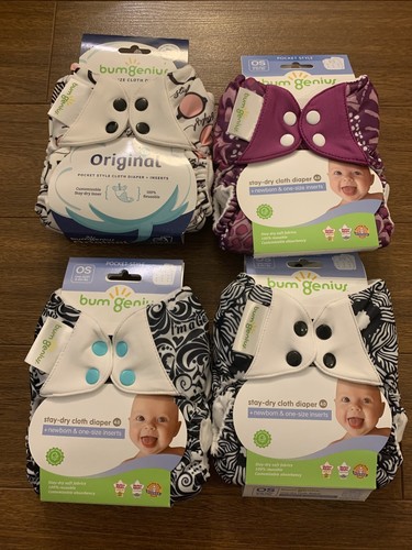 Bum genius pocket diaper - bum, 4pk