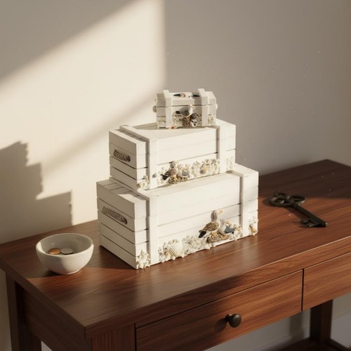 Pezzi set bauli in legno - bauli,