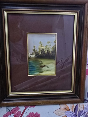 Quadro vintage dipinto - quadro,