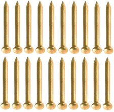 20 chiodini ottone ottonato