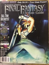 Final Fantasy 7 Ultimate Guide Versus Book With Poster Attached