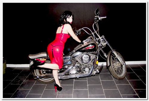 Latex dress anatomic - dress,