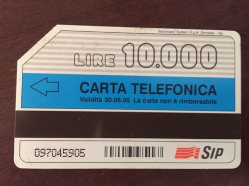Carta telefonica compagna - carta,