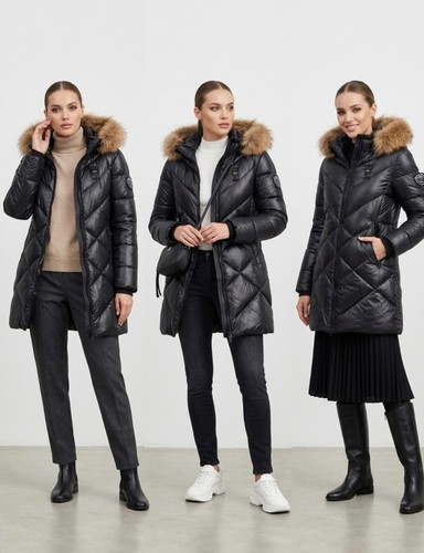 Giacca lucida blauer - blauer, nero