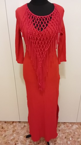 Abito zara lungo rosso con - abito,