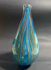 VETRO DI MURANO - VASO BOTTIGLIA VINTAGE - ANNI 80 - VETRO SOFFIATO - MILLERIGHE