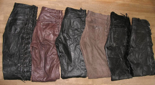 Pantaloni pelle neri - in,