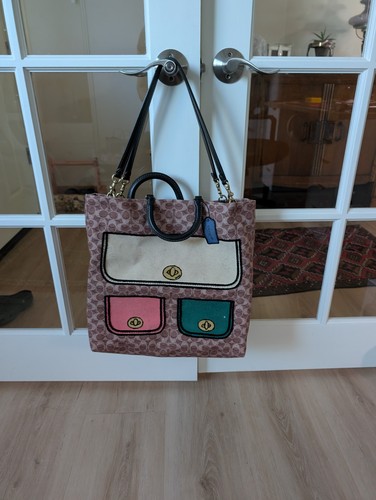Borsa coach rogue tela - borsa, in
