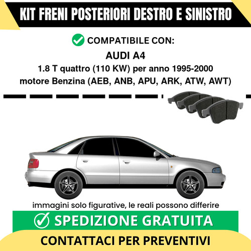 Pastiglie freno posteriori - pastiglie,