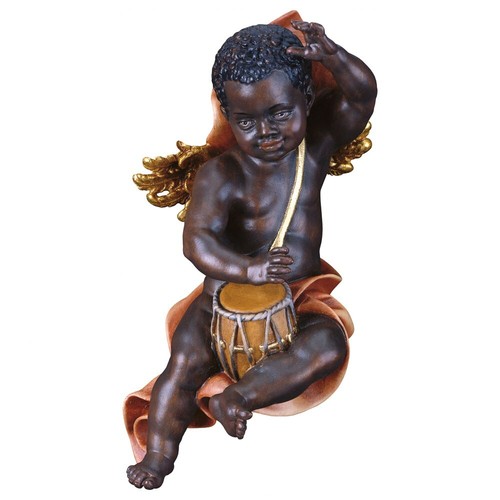 Statua putto angelo - moro, con