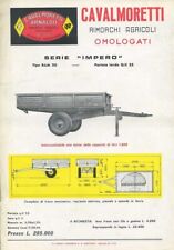 BROCHURE DEPLIANT CAVALMORETTI RIMORCHI AGRICOLI PER TRATTORE SERIE IMPERO (P24)