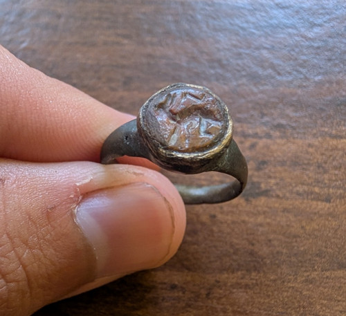 Anello antico romano bronzo - anello,