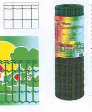 RETE PER RECINZIONE ELETTROSALDATA PLASTIFICATA VERDE rotolo 10 mt