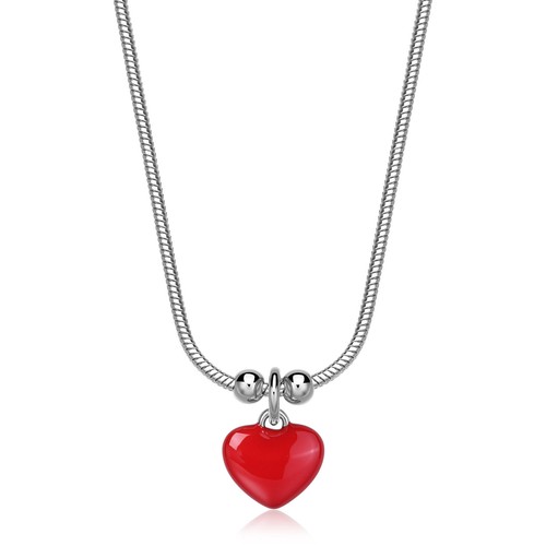 Collana cuore rosso agapo - cuore,