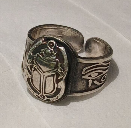 Anello scarabeo faraone - scarabeo,