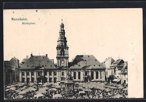 Mannheim piazza del mercato - piazza,