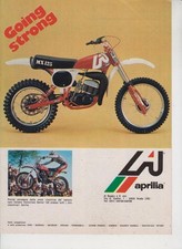 advertising Pubblicità-MOTO APRILIA  125 MX 1977-MOTOITALIANE MOTOCROSS  EPOCA