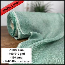 TESSUTO 100% PURO LINO PER