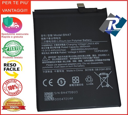Batteria bn47 per xiaomi a2 - per,