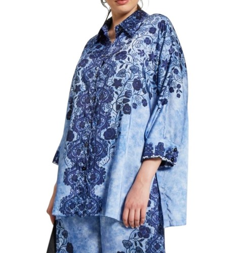 Marina rinaldi blusa blu - rinaldi,