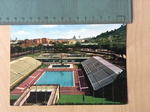 1960 roma panorama - roma, piscina