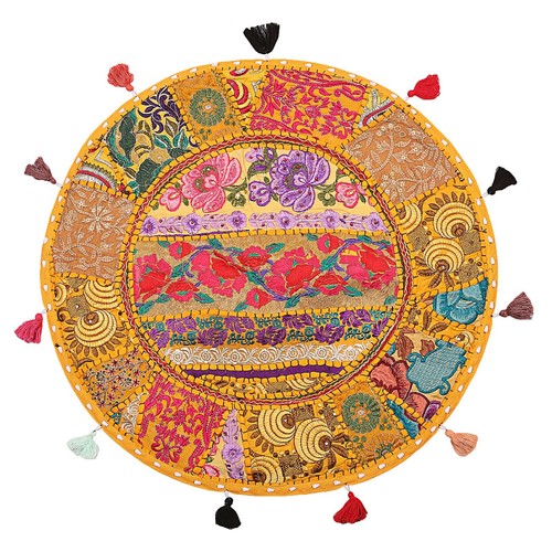 Pouf rotondo ottomano - , vintage