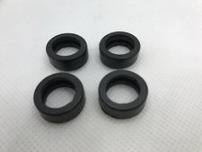 Set di 4 Ruote in Gomma Per Auto da Pista - Diametro 16mm Larghezza 6mm