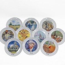 Set 10 Piatti d'Autore Tognana da collezione in porcellana 20 cm impressionisti