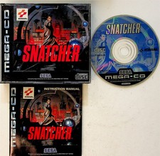 SNATCHER - SEGA MEGA-CD GAME (1994 RARO originale completo di libretto PAL) QUASI NUOVO*
