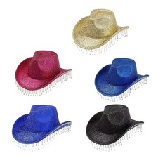 Cappello da cowboy per donne Cappello da cowgirl per concerti da sposa del