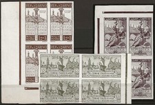 San Marino - Prove d'archivio Arbe, Mutuo Soccorso e Pro Volontari non comuni