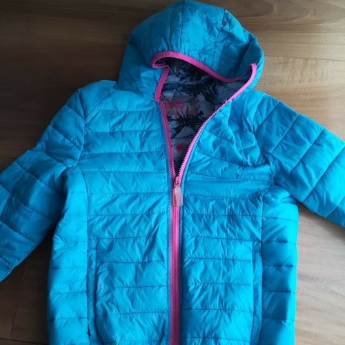 Giubbino bambina turchese