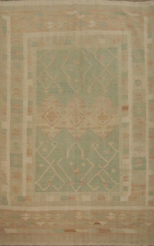 Tappeto kilim lana verde 5x6
