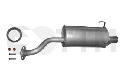 Silencieux arriere pour honda - silencieux,
