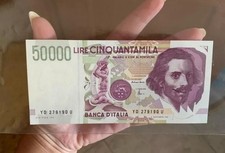 REPUBBLICA ITALIANA 50000 LIRE 1997 BERNINI FIOR DI STAMPA ASSOLUTO UNC