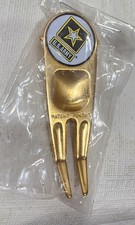Vintage US Army DIVVY Divot Tool oro pennarello palla da golf