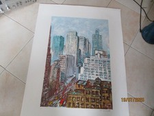 MICHELE CASCELLA SERIGRAFIA FIRMATA E NUMERATA TIMBRO A SECCO CASCELLA