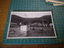 152377 ALASSIO ANTICA CARTOLINA YACHT BARCHE CON PERSONE ECC