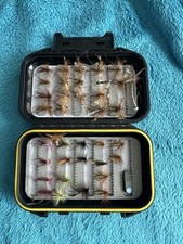 SCATOLA PESCA MOSCA con mosche